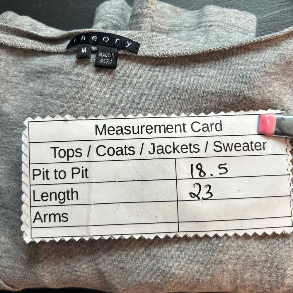 Theory Top Gray Medium - Picture 7 of 9
